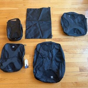 Shacke Premium 5 Packing Cubes Set - Mesh Travel Luggage Organizers NWT